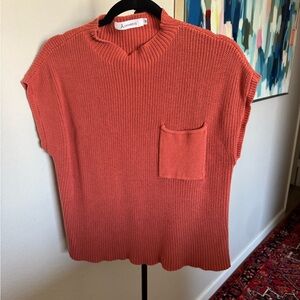 Aritzia Women's Orange Knit Top